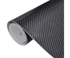 4D Automobilio plėvelės, 2vnt., juodos, 100x150cm+50x150cm
