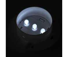 Saulės energija įkraunamų lauko šviestuvų rinkinys, 6vnt., balti