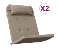 Adirondack kėdės pagalvėlės, 2vnt., taupe, oksfordo audinys