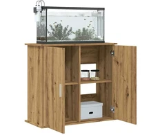 Akvariumo stovas, ąžuolo spalvos, 81x36x73cm, inžinerinė mediena