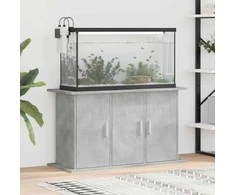 Akvariumo stovas, betono pilkas, 101x41x58cm, apdirbta mediena