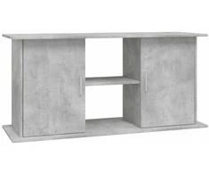 Akvariumo stovas, betono pilkas, 121x41x58cm, apdirbta mediena
