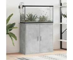 Akvariumo stovas, betono pilkas, 81x36x73cm, apdirbta mediena