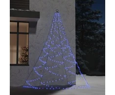 Ant sienos kabinama eglutė su metaliniu kabliuku, 3m, 260 LED