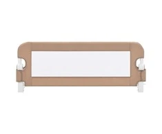Apsauginis turėklas vaiko lovai, taupe, 102x42cm, poliesteris
