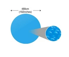 Apvalus Baseino Uždangalas, 488 cm, PE, Mėlynas