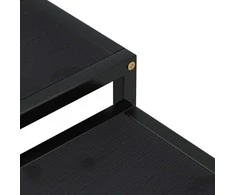 Arbatos staliukai, 2vnt., juodos spalvos, MDF