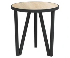 Arbatos staliukas, sonoma ąžuolo spalvos, 35cm skersmens, MDF