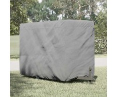 Arklio priekabos dangtis, pilka, 334x148x230cm, audinys