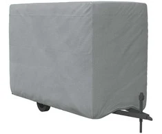 Arklio priekabos dangtis, pilka, 376x168x240cm, audinysm