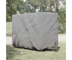 Arklio priekabos dangtis, pilka, 396x178x250cm, audinys