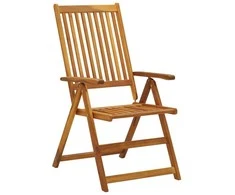 Atlošiamos sodo kėdės su pagalvėmis, 4vnt., akacijos masyvas