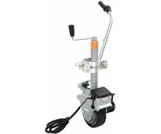 Atraminis ratukas su varikliu priekabai, aliuminis, 12V, 350W