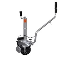 Atraminis ratukas su varikliu priekabai, aliuminis, 12V, 350W