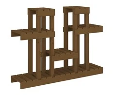 Augalų stovas, medaus rudas, 104,5x25x77,5cm, pušies masyvas