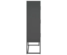 Aukšta spintelė, antracito spalvos, 80x35x135cm, plienas