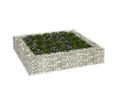 Aukštas gabiono lovelis, 100x100x20cm, galvanizuotas plienas