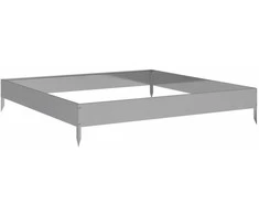 Aukštas sodo lovelis, 100x100x18,5cm, galvanizuotas plienas