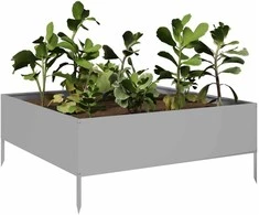 Aukštas sodo lovelis, 100x100x25cm, galvanizuotas plienas