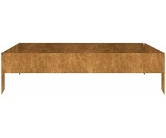 Aukštas sodo lovelis, 100x100x26cm, Corten plienas