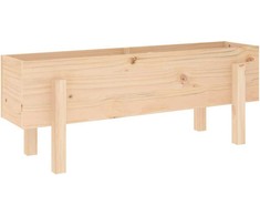 Aukštas sodo lovelis, 101x30x38cm, pušies medienos masyvas