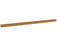 Aukštas sodo lovelis, 1152x50x36cm, Corten plienas