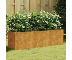 Aukštas sodo lovelis, 120x40x40cm, Corten plienas