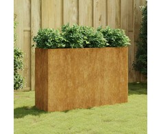 Aukštas sodo lovelis, 120x40x80cm, Corten plienas