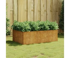 Aukštas sodo lovelis, 120x80x40cm, Corten plienas