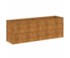 Aukštas sodo lovelis, 196x50x69cm, Corten plienas