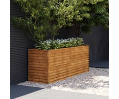 Aukštas sodo lovelis, 196x50x69cm, Corten plienas