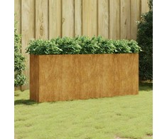 Aukštas sodo lovelis, 200x40x80cm, Corten plienas