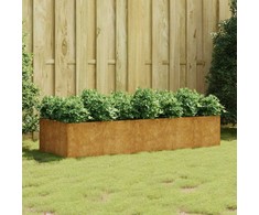 Aukštas sodo lovelis, 200x80x40cm, Corten plienas