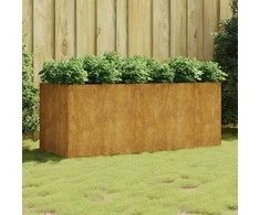 Aukštas sodo lovelis, 200x80x80cm, Corten plienas
