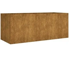 Aukštas sodo lovelis, 200x80x80cm, Corten plienas