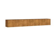 Aukštas sodo lovelis, 280x40x40cm, Corten plienas