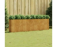Aukštas sodo lovelis, 280x40x80cm, Corten plienas