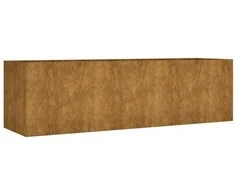 Aukštas sodo lovelis, 280x80x80cm, Corten plienas