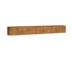 Aukštas sodo lovelis, 360x40x40cm, Corten plienas