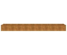 Aukštas sodo lovelis, 386x50x36cm, Corten plienas