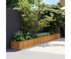 Aukštas sodo lovelis, 482x50x36cm, Corten plienas