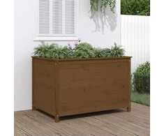 Aukštas sodo lovelis, rudas, 119,5x82,5x78cm, pušies masyvas