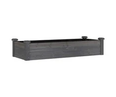 Aukštas sodo lovelis su įdėklu, pilkas, 120x45x25cm, eglė