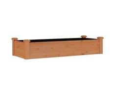 Aukštas sodo lovelis su įdėklu, rudas, 120x45x25cm, eglė