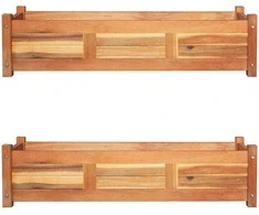 Aukšti sodo loveliai, 2vnt., 100x30x25cm, akacijos mediena