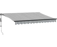 Automatinė ištraukiama markizė, antracito ir balta, 350x250cm