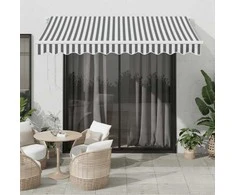 Automatinė ištraukiama markizė, antracito ir balta, 300x250cm