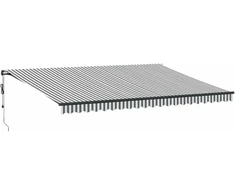 Automatinė ištraukiama markizė, antracito ir balta, 500x300cm