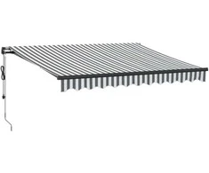 Automatinė ištraukiama markizė, antracito ir balta, 300x250cm