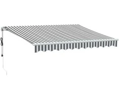 Automatinė ištraukiama markizė, antracito ir balta, 300x250cm